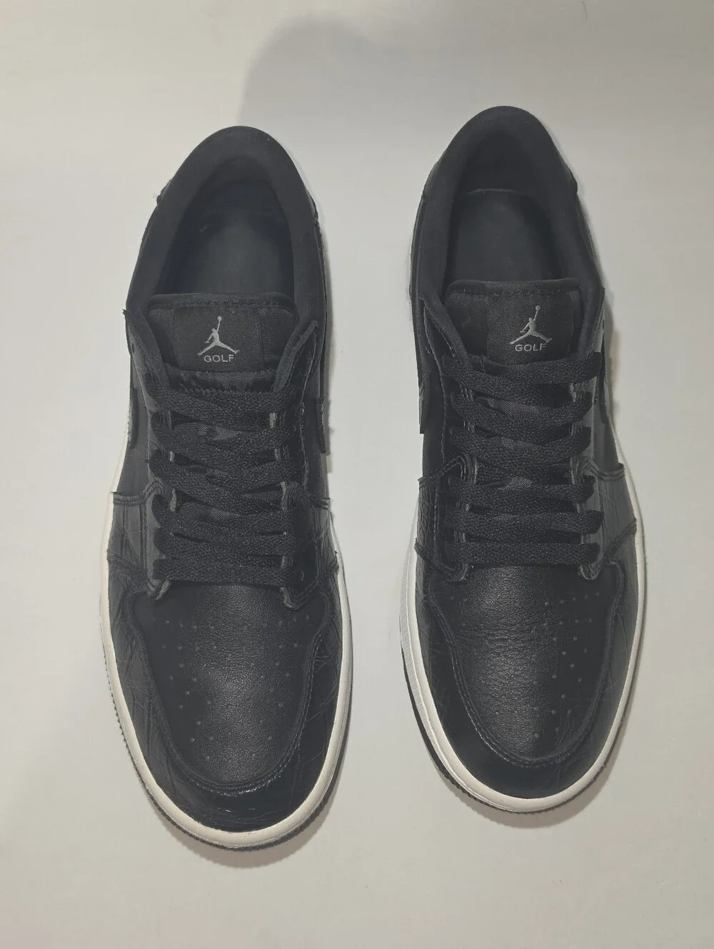 Nike Air Jordan 1 Low Golf - Black with White Sole